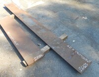 Steel Plate 2.855 Mtrs  x 0.290 Mtrs x 25mm Mild Steel  #p26423