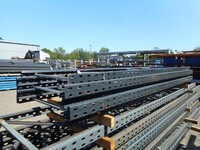 Link 51 Pallet Racking Upright Frame  3.000 Mtr x 900 mm no Feet Used Grade 2  Dark Grey  Industrial Steel Racking - Shelving - Storage - Not Redirack, Dexion, Planned Storage, or Stakrak