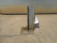 Used  Crash Barrier / Armco Post 560 mm High - Galvanised i Bolt Down 127mm x 76mm