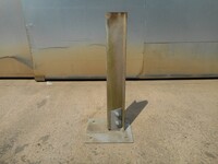 Used Crash Barrier / Armco Post 720 mm  High - Galvanised z Bolt Down 110mm x 50mm