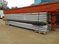 Apex Pallet Racking Upright Frame  5.700 Mtr x 900 mm With Feet Used Grade 2  White  Industrial Steel Racking - Shelving - Storage - Not Link 51, Redirack, Dexion, Planned Storage, or Stakrak