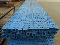 Used Pss/planned Storage Systems Upright Single 7.500mtr Blue no Foot - Pallet Racking - Industrial Steel Racking - Shelving - Storage - Not Redirack, Dexion, Link 51, Bito or Stakrak