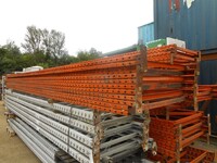Redirack Pallet Racking Upright Frame  6.190 Mtr High x 1100 mm Wide With Feet Used Grade 3  Orange  Industrial Steel Racking - Shelving - Storage - Not Dexion, Planned Storage, Stakrak or Link 51