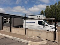 Used Secure Temporary Site Fencing Concrete Barrier With Mesh - no Dig - *per Mtr* - Flood - Pedestrian - Tvcb - Traffic - Access - Counterweight