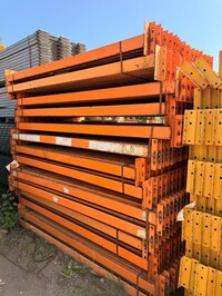 Dexion Pallet Racking Cross Bar  2.215 Mtr  85 mm x 50 mm Open Beam  Used Very Rusty Grade 3  Industrial Steel Racking - Not Link 51, Redirack, Planned Storage, or Stakrak