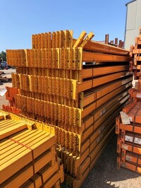 Link 51 Pallet Racking Cross Bar  2.900 Mtr  105 mm x 45 mm Closed Beam  Used Grade 2/3  Industrial Steel Racking - Not Redirack, Dexion, Planned Storage, or Stakrak