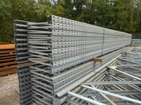 Ramada Pallet Racking Upright Frame  8.300 Mtr High x 900 mm Wide no Feet Used  Grey  Industrial Steel Rack - Shelving - Storage - Not Redirack, Planned Storage, Stakrak or Link 51
