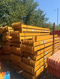 Link 51 Pallet Racking Cross Bar  2.925 Mtr  105 mm x 50 mm Closed Beam  Used Grade 2  Industrial Steel Racking - Not Redirack, Dexion, Planned Storage, or Stakrak