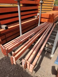 Pss Planned Storage Systems Pallet Racking Cross Bar  2.700 Mtr  85 mm x 40 mm Open Beam  Used Grade 2  Industrial Steel Racking - Not Link 51, Redirack, Dexion, or Stakrak