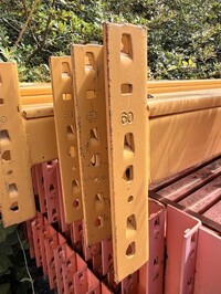 Link 51 Pallet Racking Cross Bar  2.700 Mtr  120 mm x 50 mm Closed Beam  Used Grade 1  Industrial Steel Racking - Not Redirack, Dexion, Planned Storage, or Stakrak