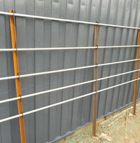 Estate Fencing / Fence - Round Shape - Self Colour & Galv 1.200mtr High - Price Per Linear Metre