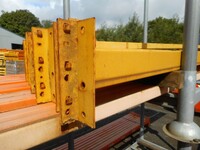 Link 51 Pallet Racking Cross Bar  2.250 Mtr  85 mm x 40/45 m Closed Beam  Used Grade 3  Industrial Steel Racking - Not Redirack, Dexion, Planned Storage, or Stakrak