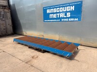 Used Steel Staircase 2.200/2.280 Mtr Total Rise High 1.000 Mtr Internal  Blue - no Handrail