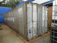 40 ft x  8 ft Grey Steel / Ali Storage Sea Container (ref B6) - Second Hand - Store