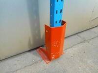 Used Pallet Racking Steel Leg Guard 400mm High / Protector / Deflector / Bumper - Orange