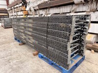 Link 51 Pallet Racking Upright Frame  4.050 Mtr x 900 mm C/w Feet Used Grade 1  Dark Grey  Industrial Steel Rack - Shelving - Storage - Not Redirack, Dexion, Planned Storage, or Stakrak