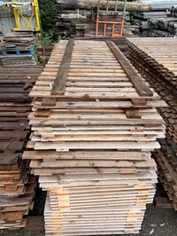Racking Pallet Board - Timber Decking Shelving 2600mm Wide x 1000mm (for 900mm Frames) - Used