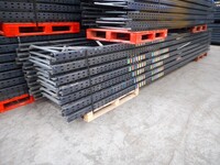 Link 51 Pallet Racking Upright Frame  6.450 Mtr x 900 mm no Feet Used Grade 1  Dark Grey  Industrial Steel Rack - Shelving - Storage - Not Redirack, Dexion, Planned Storage, or Stakrak