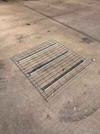 Used Pallet Racking Wire Mesh Shelving 1100mm x 1090mm Galv - Decking / Shelf / Shelves