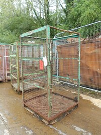 Used Gas Bottle Cage - no Roof, no Door - 1950mm High - Green / Cylinder / Storage / Security Cage