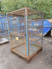 Used Gas Bottle Cage - Roof, 2 Doors - 1800mm High / Cylinder / Storage / Security Cage