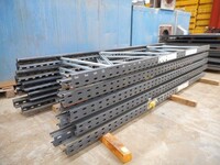 Link 51 Pallet Racking Upright Frame  3.000 Mtr x 900 mm no Feet Used Grade 1  Dark Grey  Industrial Steel Racking - Shelving - Storage - Not Redirack, Dexion, Planned Storage, or Stakrak