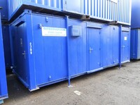 24ft x  10ft Blue Toilet Block / Drying Room / Store (ref 2709) - Second Hand  - Toilet Block