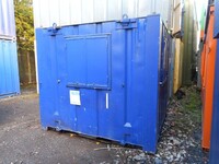 10ft x  8ft Blue Office Unit / Security Hut / Cabin / Store (ref 2590) - Second Hand  - Office