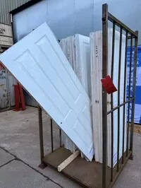 Job Lot of 20 no Primed Internal Doors 6ft 6in High - Surplus Stock (ref 1)