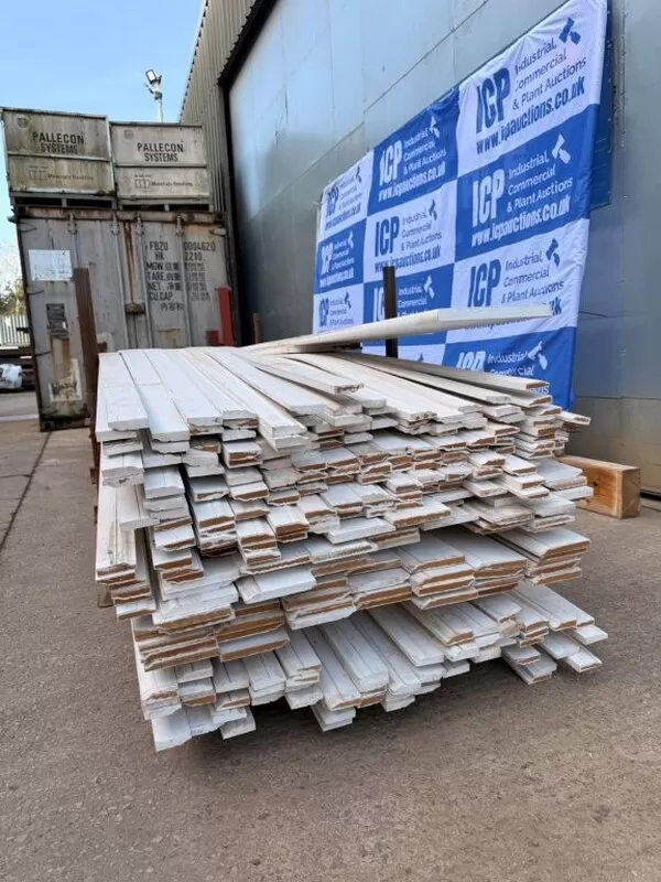 Job Lot of Primed Skirting Board 5500mm Long Assorted Height - Surplus Stock (ref 4) | 8
