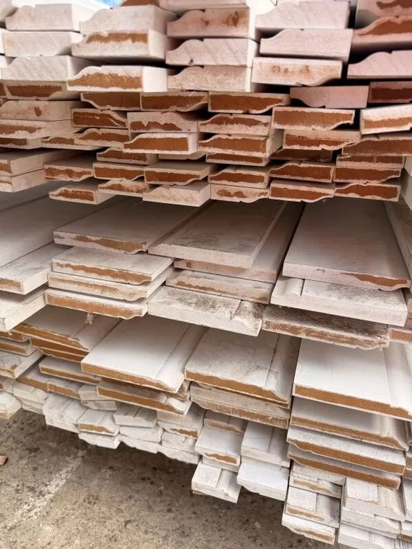 Job Lot of Primed Skirting Board 5500mm Long Assorted Height - Surplus Stock (ref 4) | 7