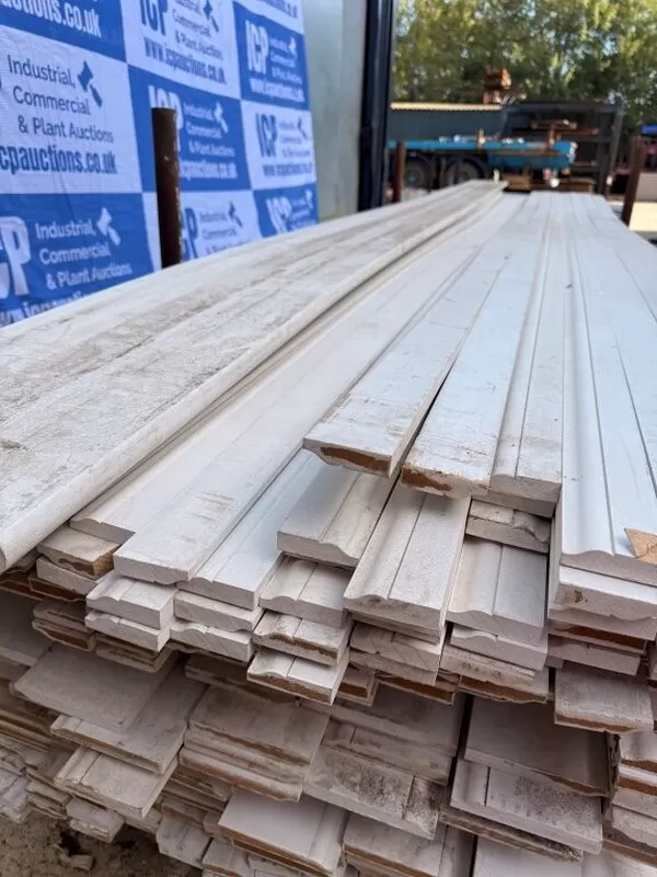 Job Lot of Primed Skirting Board 5500mm Long Assorted Height - Surplus Stock (ref 4) | 6