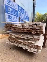 Job Lot of Primed Skirting Board 5500mm Long Assorted Height - Surplus Stock (ref 4) | 1