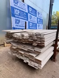 Job Lot of Primed Skirting Board 5500mm Long Assorted Height - Surplus Stock (ref 4) | 1