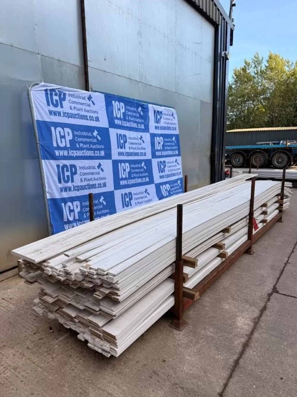 Job Lot of Primed Skirting Board 5500mm Long Assorted Height - Surplus Stock (ref 4)