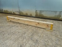 Used Timber End of Aisle / Rack Safety Barrier 2130mm Long / Pallet Racking / Protection / Guard