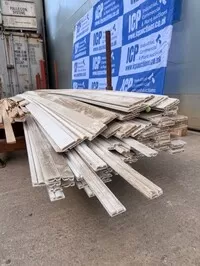 Job Lot of Primed Skirting Board 2900mm/5500mm Long Assorted Height - Surplus Stock (ref 5) | 1