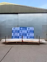 Job Lot of Primed Skirting Board 2900mm/5500mm Long Assorted Height - Surplus Stock (ref 5) | 1