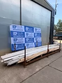 Job Lot of Primed Skirting Board 2900mm/5500mm Long Assorted Height - Surplus Stock (ref 5)
